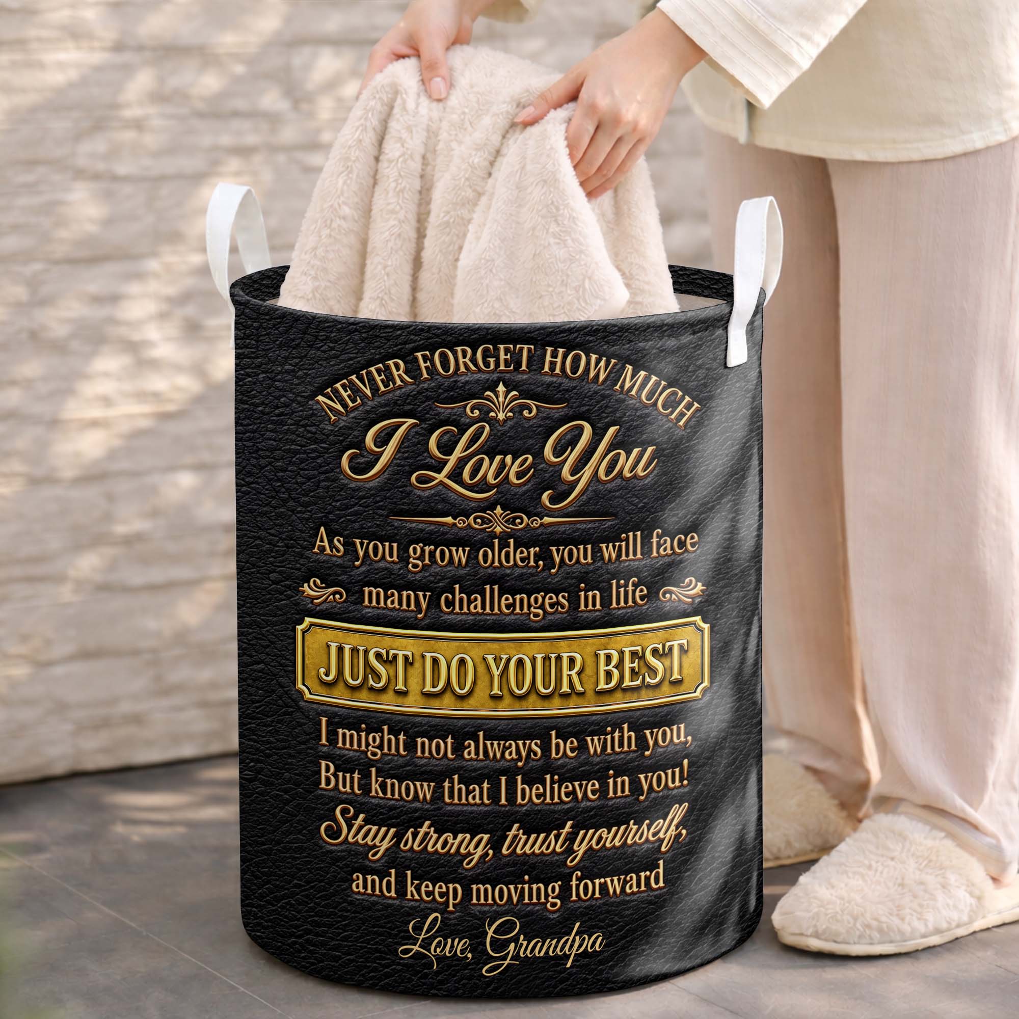Personalized Storage Basket Custom Name Gift for Grandson