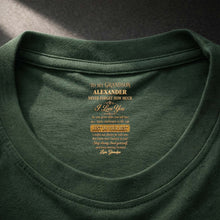 Load image into Gallery viewer, Personalized Inside Neck Print T-Shirt for Grandson Gift
