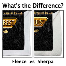 Load image into Gallery viewer, Personalized Leather Texture Blanket Custom Name Gift for Grandson
