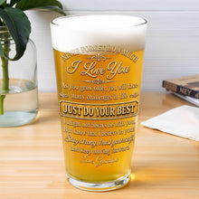 Load image into Gallery viewer, Personalized Beer Glass Custom Name Gift for Grandson
