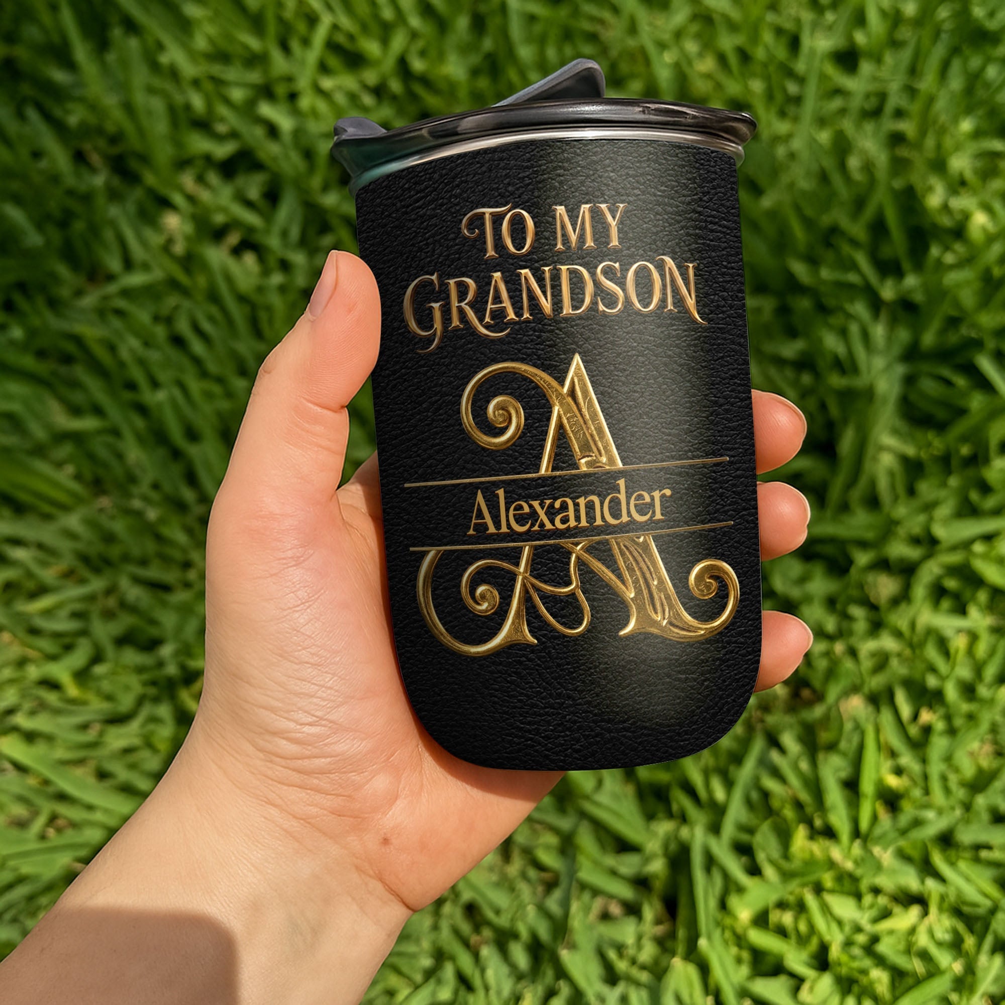 Personalized 10oz Tumbler Custom Name Gift for Grandson