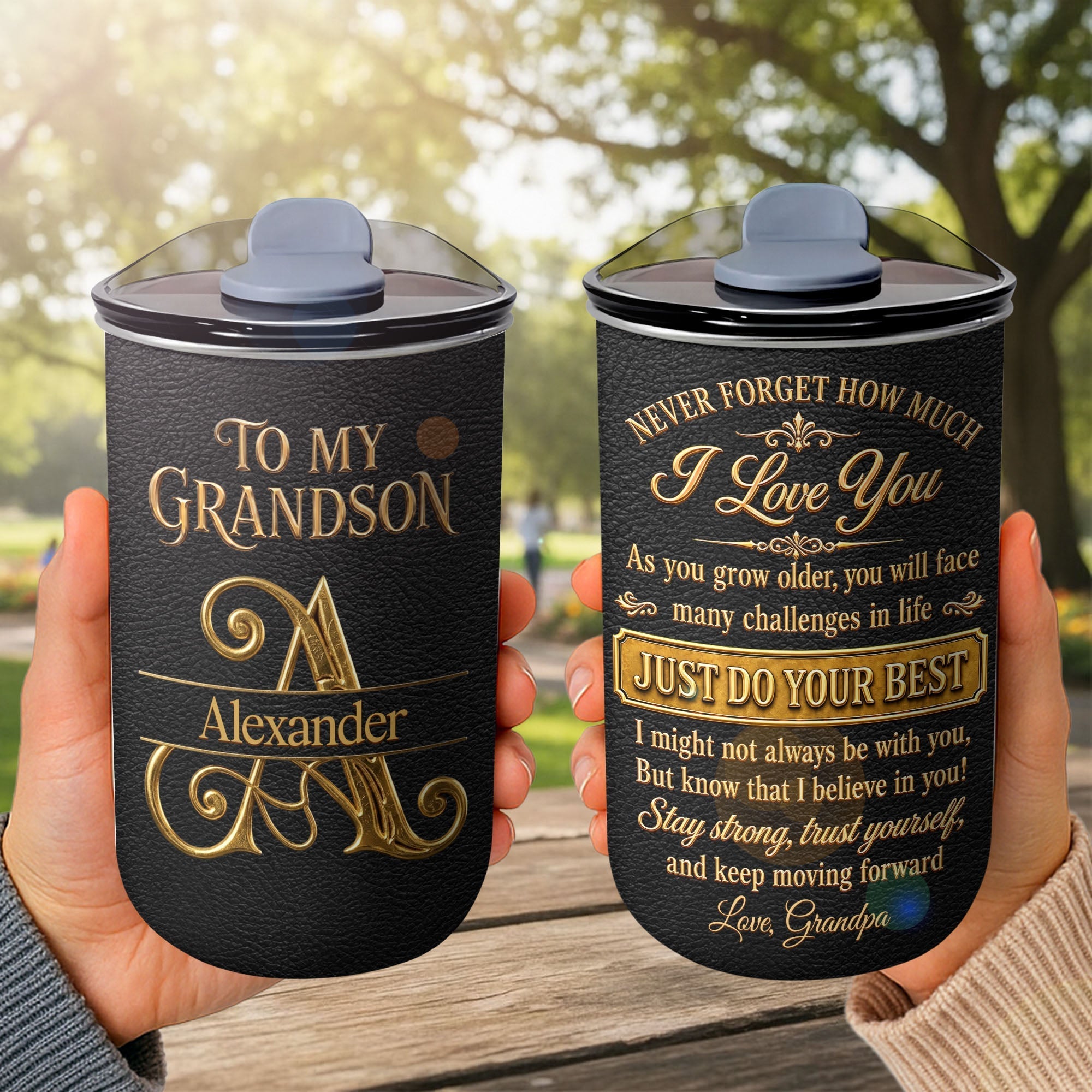 Personalized 10oz Tumbler Custom Name Gift for Grandson