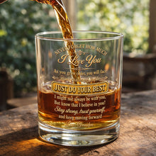 Load image into Gallery viewer, Personalized Whiskey Glass Custom Name Gift for Grandson
