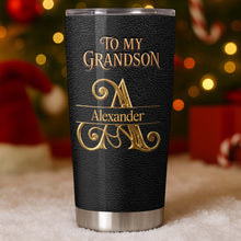 Load image into Gallery viewer, Personalized 20oz Stainless Steel Tumbler for Grandson Gift
