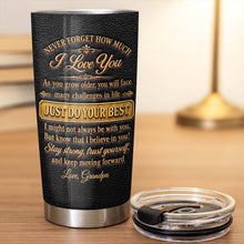 Load image into Gallery viewer, Personalized 20oz Stainless Steel Tumbler for Grandson Gift
