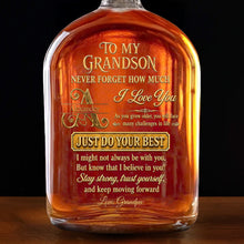 Load image into Gallery viewer, Personalized Whiskey Bottle Custom Name Gift for Grandson
