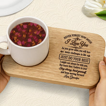 Load image into Gallery viewer, Personalized Engraved Serving Board with Cup Holder for Grandson
