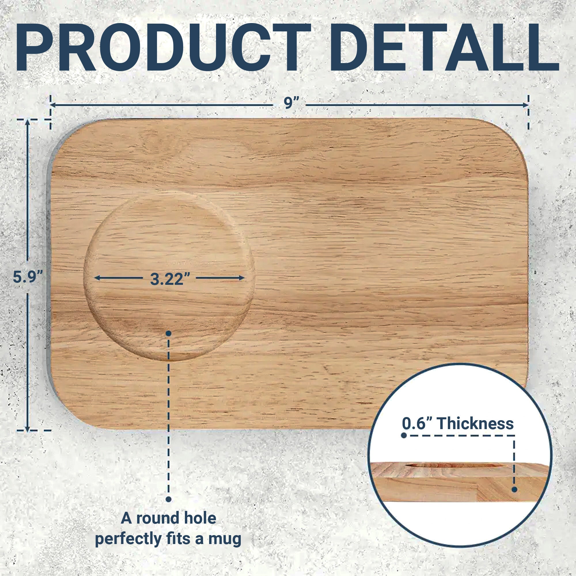 Personalized Engraved Serving Board with Cup Holder for Grandson