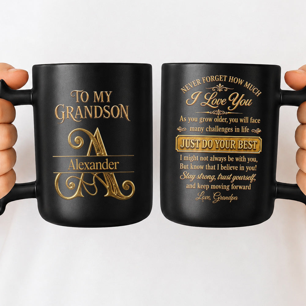 Personalized Wrench Handle Coffee Mug Custom Name Gift for Grandson