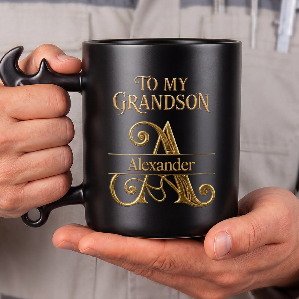 Personalized Wrench Handle Coffee Mug Custom Name Gift for Grandson