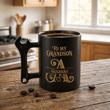 Load image into Gallery viewer, Personalized Wrench Handle Coffee Mug Custom Name Gift for Grandson
