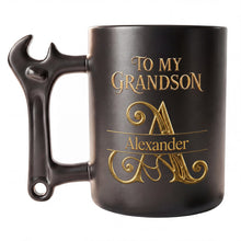 Load image into Gallery viewer, Personalized Wrench Handle Coffee Mug Custom Name Gift for Grandson

