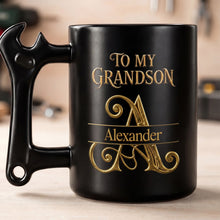 Load image into Gallery viewer, Personalized Wrench Handle Coffee Mug Custom Name Gift for Grandson
