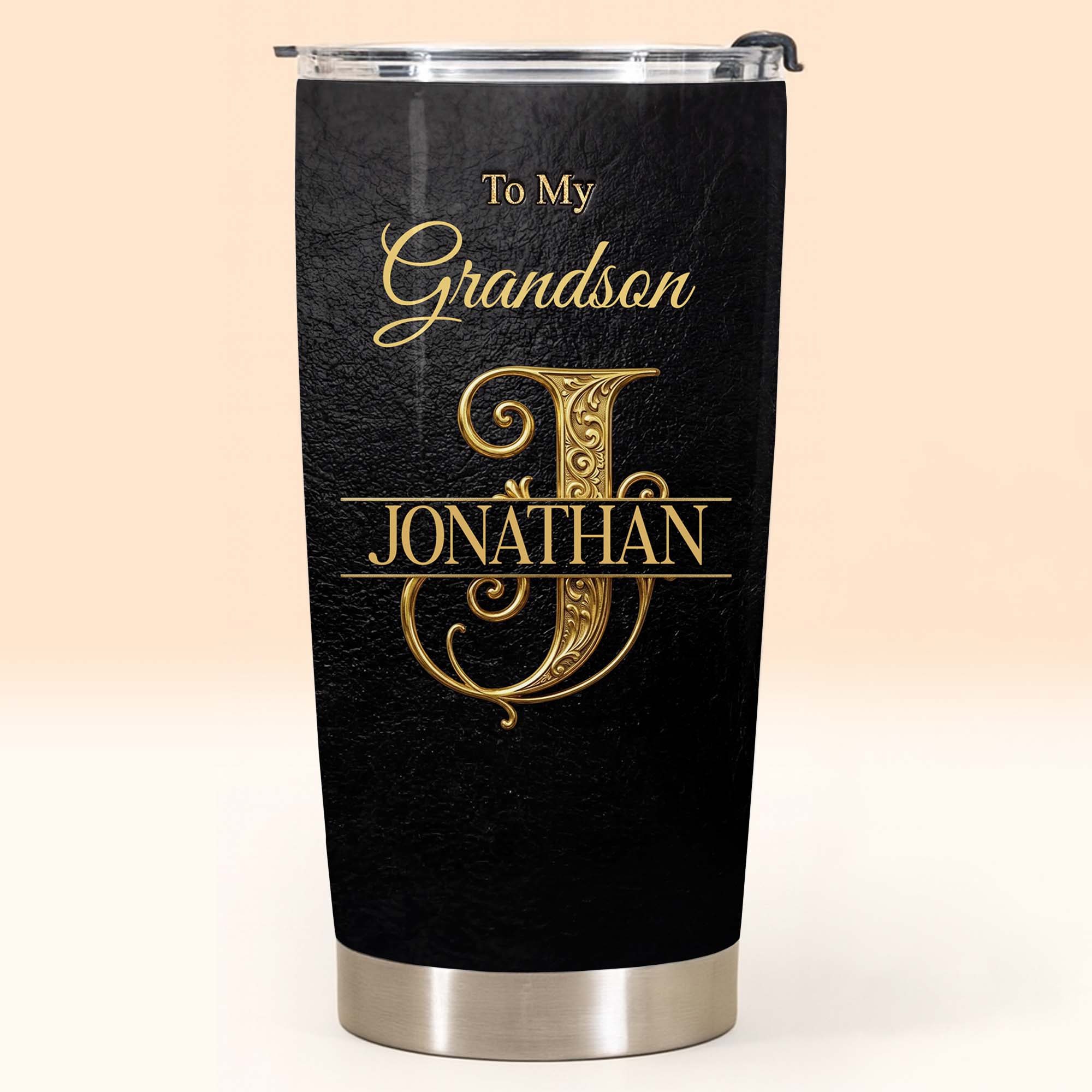 Personalized Monogram Initial Tumbler for Grandson 20oz 30oz
