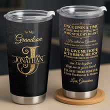Load image into Gallery viewer, Personalized Monogram Initial Tumbler for Grandson 20oz 30oz
