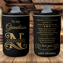 Load image into Gallery viewer, Personalized Stainless Steel Tumbler Custom Monogram Gift for Grandson
