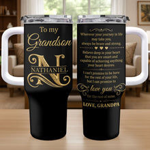 Load image into Gallery viewer, Personalized 40oz Tumbler Custom Name Gift for Grandson

