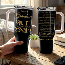 Load image into Gallery viewer, Personalized 40oz Tumbler Custom Name Gift for Grandson
