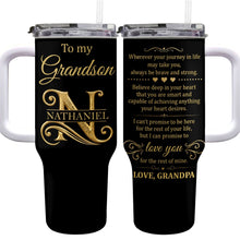 Load image into Gallery viewer, Personalized 40oz Tumbler Custom Name Gift for Grandson
