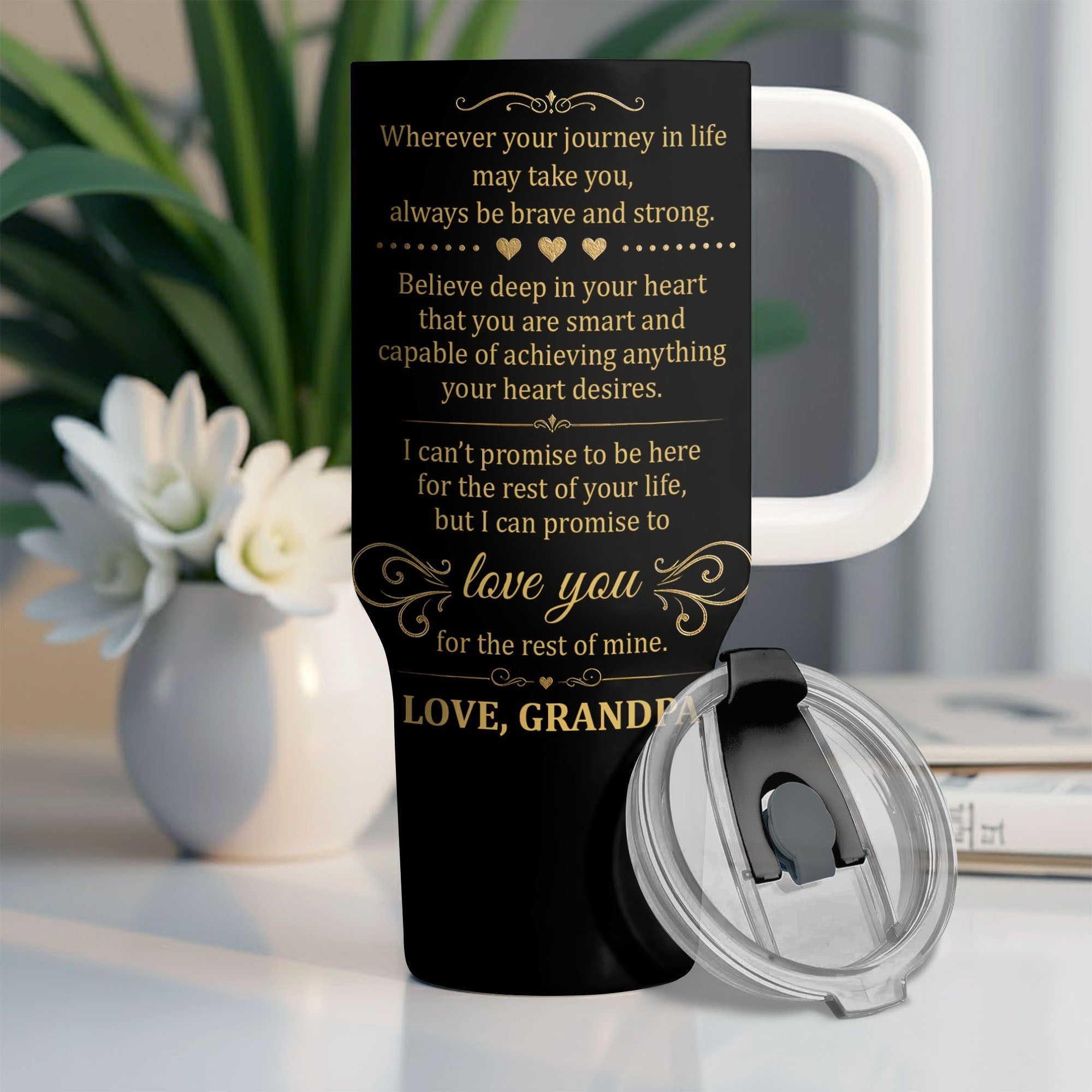 Personalized 40oz Tumbler Custom Name Gift for Grandson