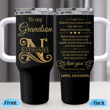 Load image into Gallery viewer, Personalized 40oz Tumbler Custom Name Gift for Grandson
