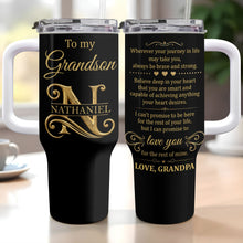 Load image into Gallery viewer, Personalized 40oz Tumbler Custom Name Gift for Grandson

