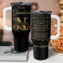 Load image into Gallery viewer, Personalized 40oz Tumbler Custom Name Gift for Grandson
