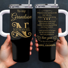 Load image into Gallery viewer, Personalized 40oz Tumbler Custom Name Gift for Grandson
