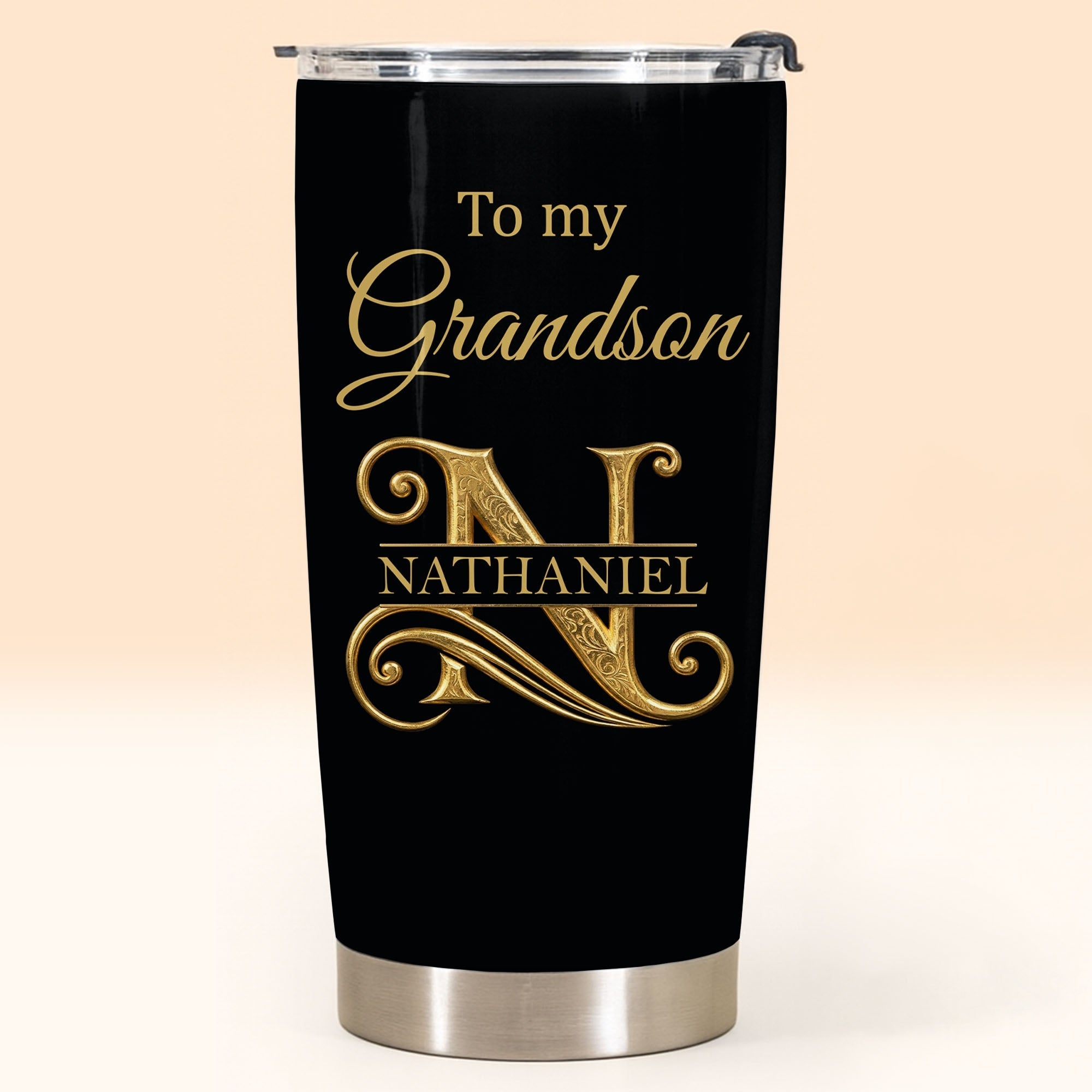 Personalized 20oz Stainless Steel Tumbler Gift for Grandson
