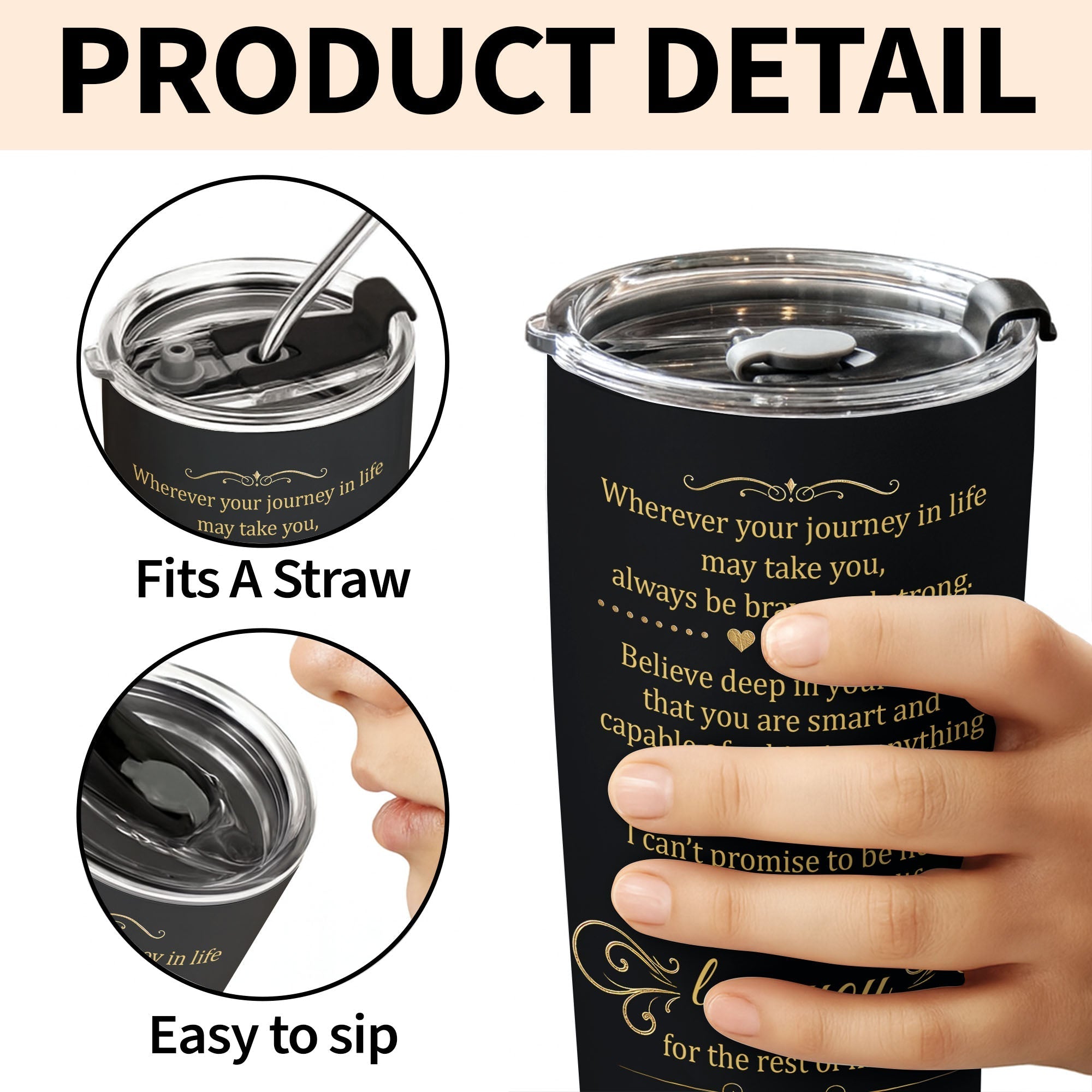 Personalized 20oz Stainless Steel Tumbler Gift for Grandson