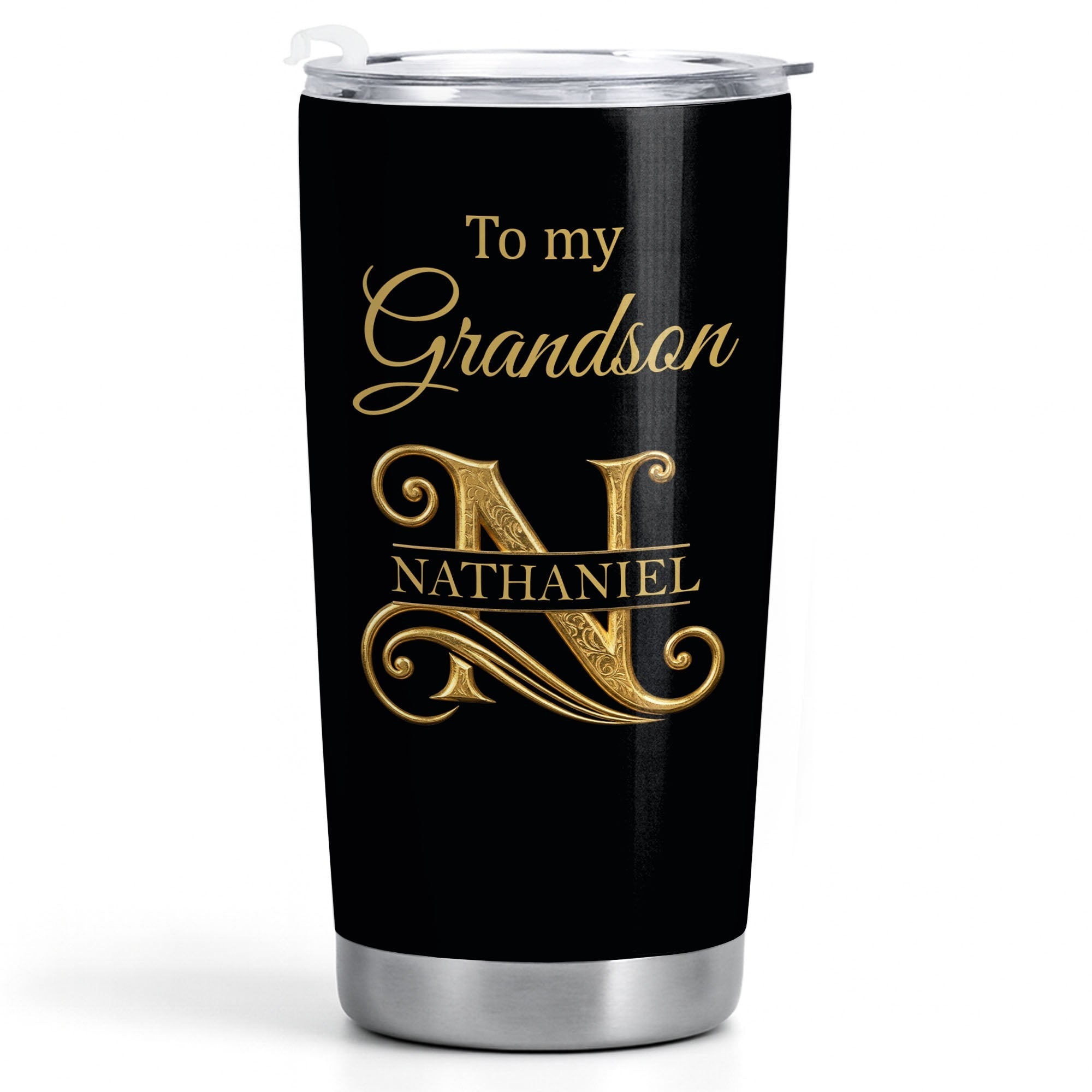 Personalized 20oz Stainless Steel Tumbler Gift for Grandson