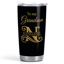 Load image into Gallery viewer, Personalized 20oz Stainless Steel Tumbler Gift for Grandson
