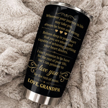 Load image into Gallery viewer, Personalized 20oz Stainless Steel Tumbler Gift for Grandson
