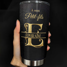 Load image into Gallery viewer, Personalized Gold Monogram Tumbler for Grandson 20oz Gift
