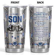 Load image into Gallery viewer, Personalized Stainless Steel Tumbler Custom Name for Son Gift

