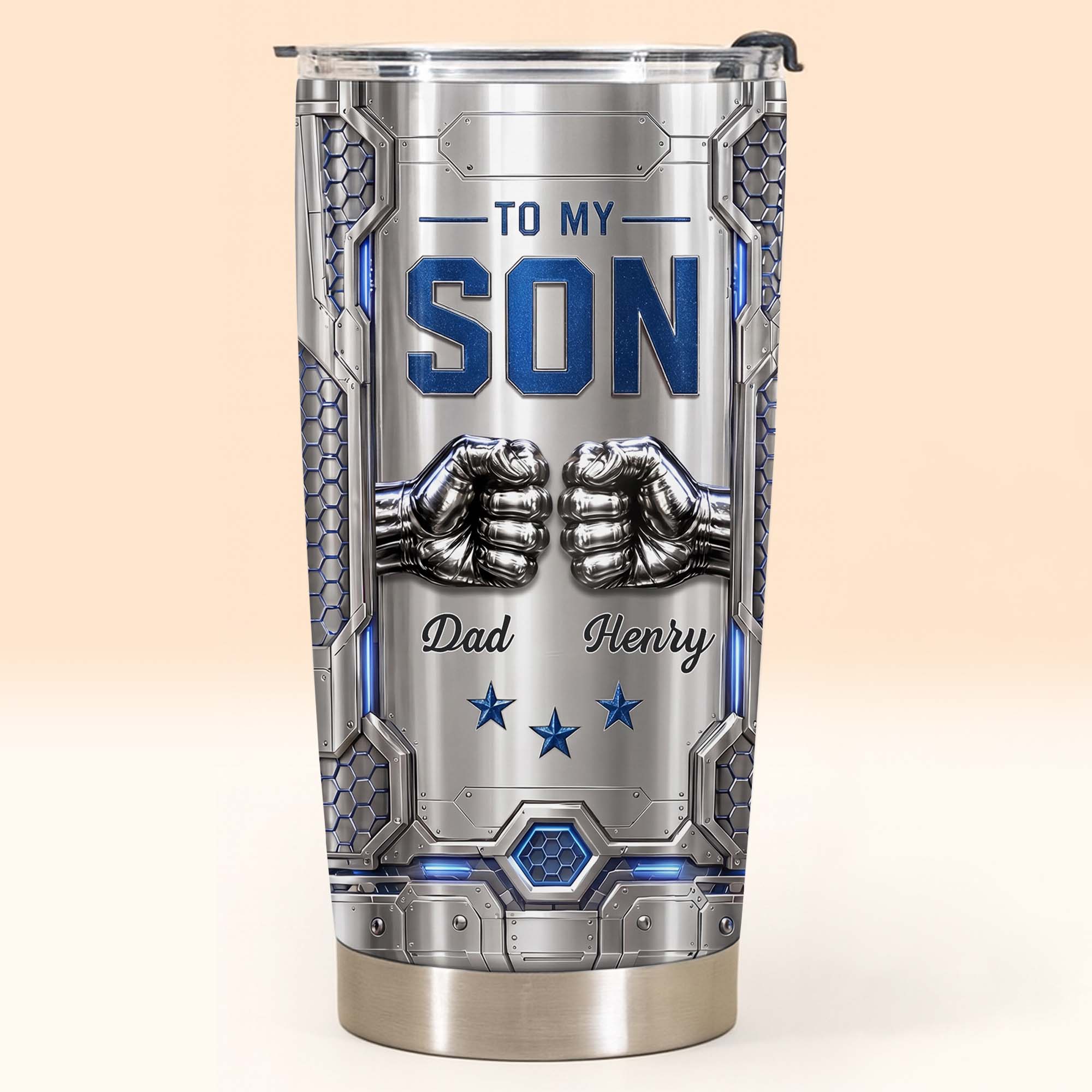 Personalized Stainless Steel Tumbler Custom Name for Son Gift