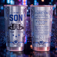 Load image into Gallery viewer, Personalized Stainless Steel Tumbler Custom Name for Son Gift
