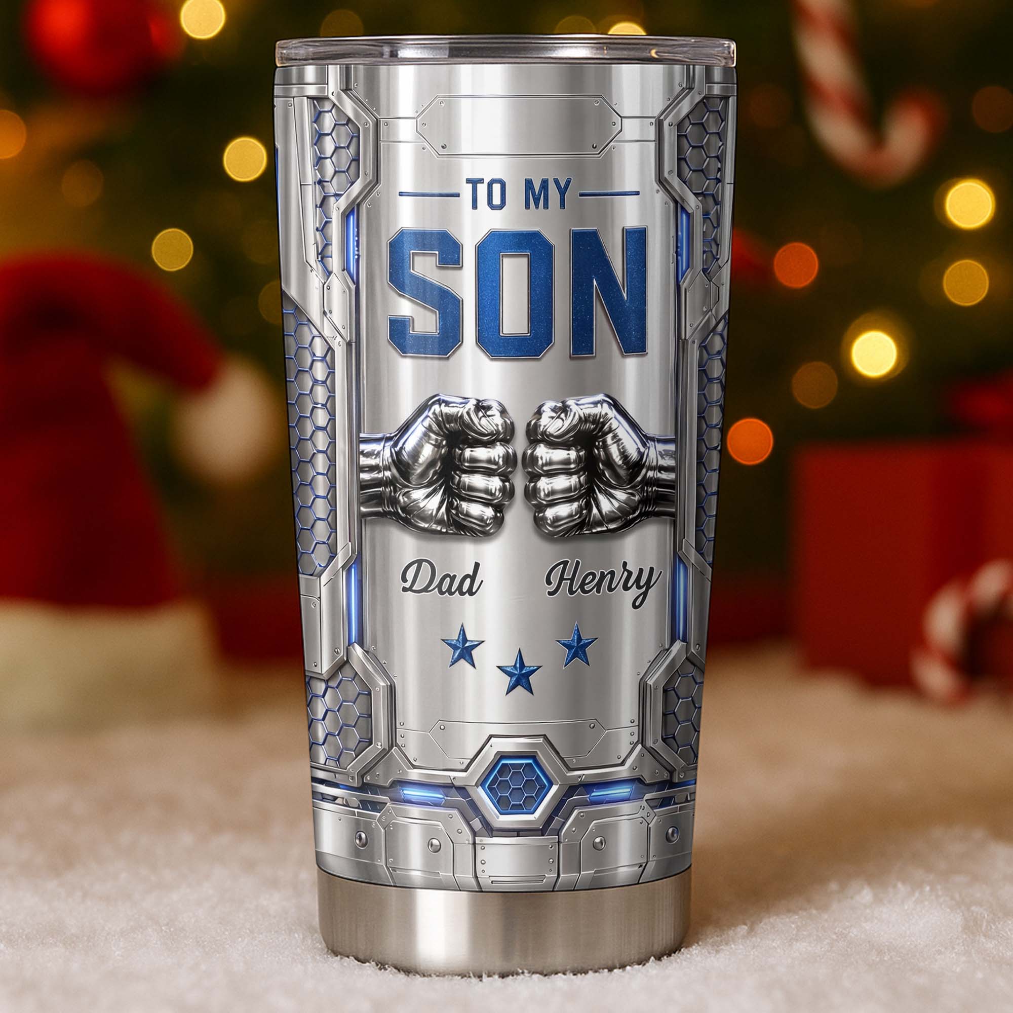 Personalized Stainless Steel Tumbler Custom Name for Son Gift