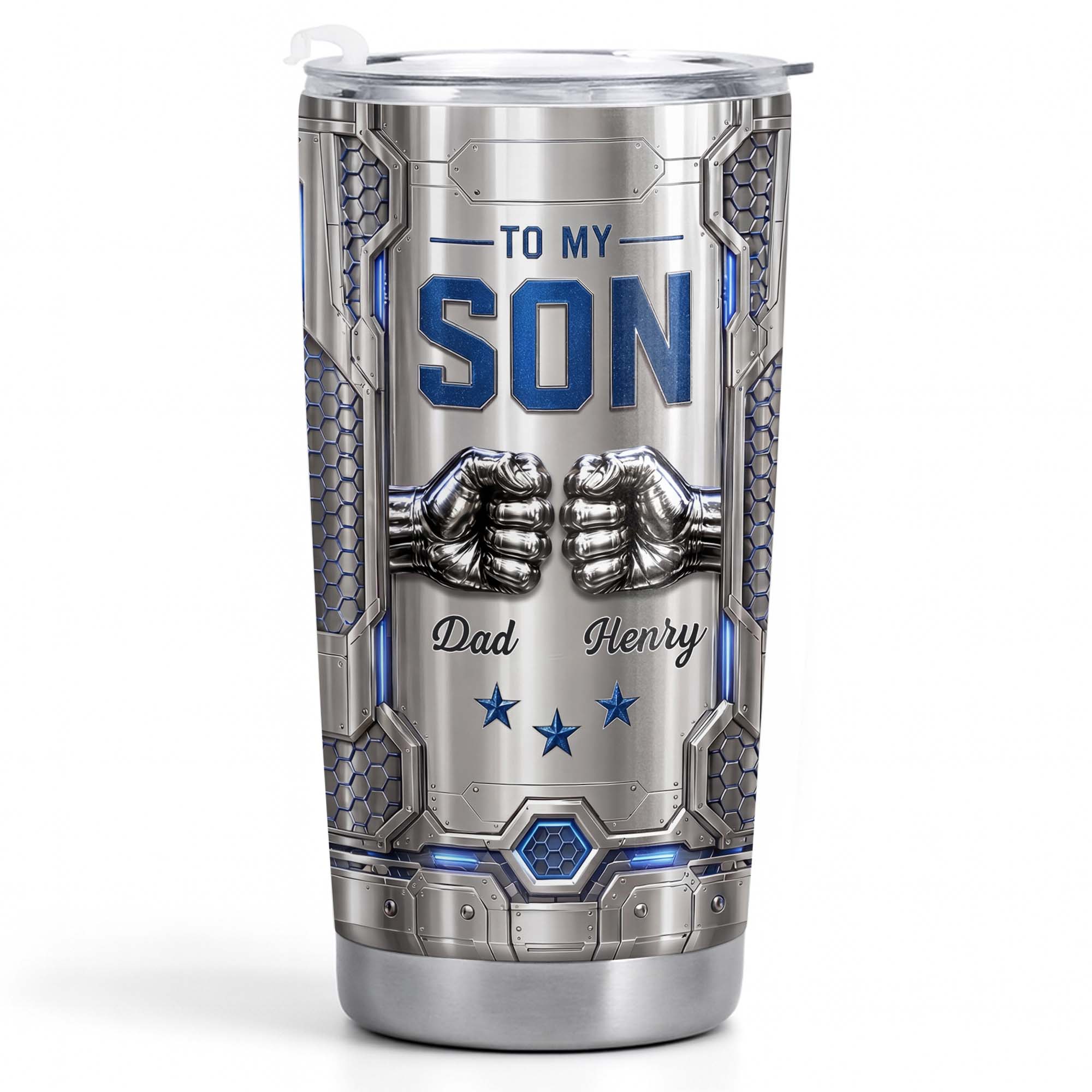 Personalized Stainless Steel Tumbler Custom Name for Son Gift
