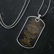 Load image into Gallery viewer, Custom Dog Tag Necklace Personalize Name for Grandson Gift
