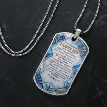 Load image into Gallery viewer, Personalized Dog Tag Necklace Custom Name for Grandson
