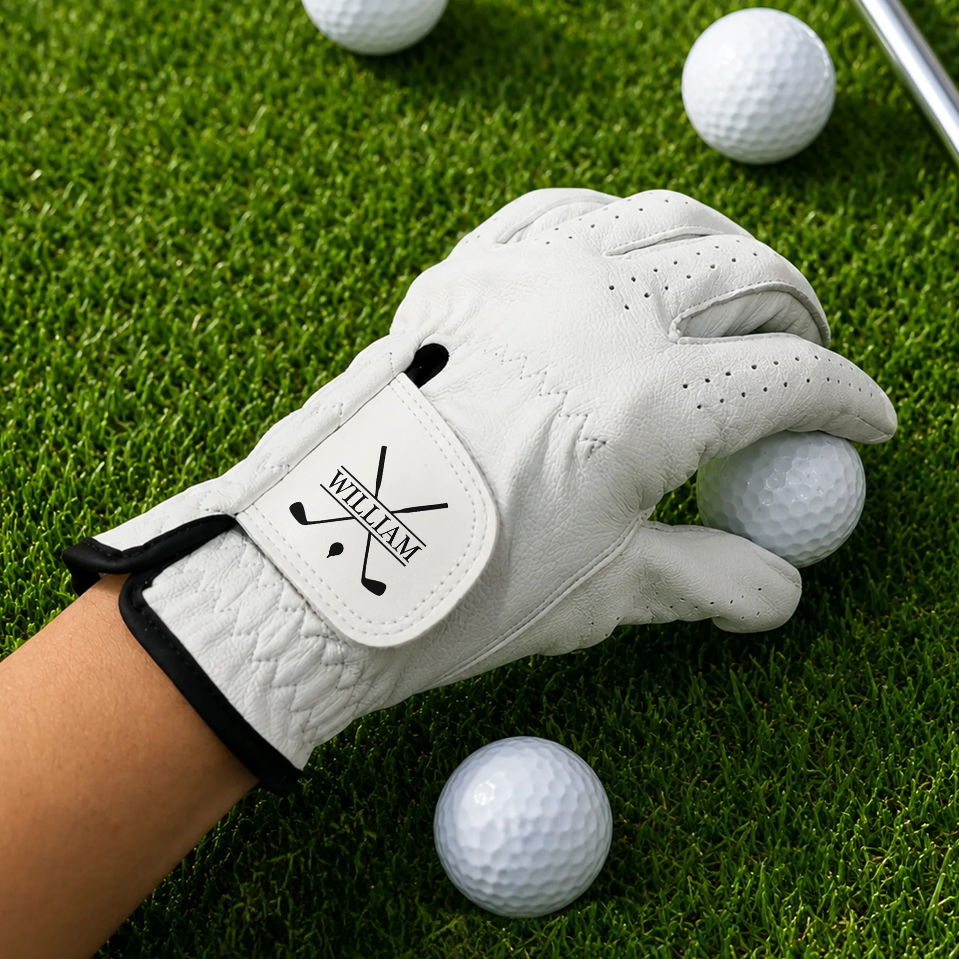 Personalized Golf Glove Custom Name Gift for Men & Women