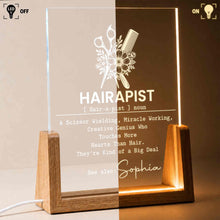 Load image into Gallery viewer, Personalized Acrylic Night Light Custom Name Gift for Stylist
