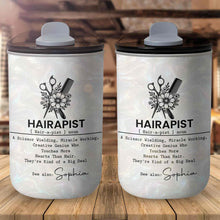 Load image into Gallery viewer, Personalized Floral 10oz Tumbler Custom Hair Stylist Gift
