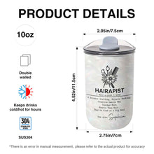 Load image into Gallery viewer, Personalized Floral 10oz Tumbler Custom Hair Stylist Gift
