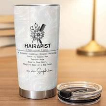 Load image into Gallery viewer, Personalized 20oz Stainless Steel Tumbler Custom Gift for Hairstylist
