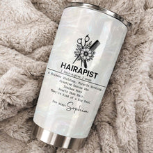 Load image into Gallery viewer, Personalized 20oz Stainless Steel Tumbler Custom Gift for Hairstylist
