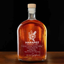 Load image into Gallery viewer, Personalized Whiskey Bottle Custom Name Gift for Hairstylist
