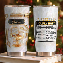 Load image into Gallery viewer, Personalized 20oz Tumbler Gift for Hairdresser Custom Name
