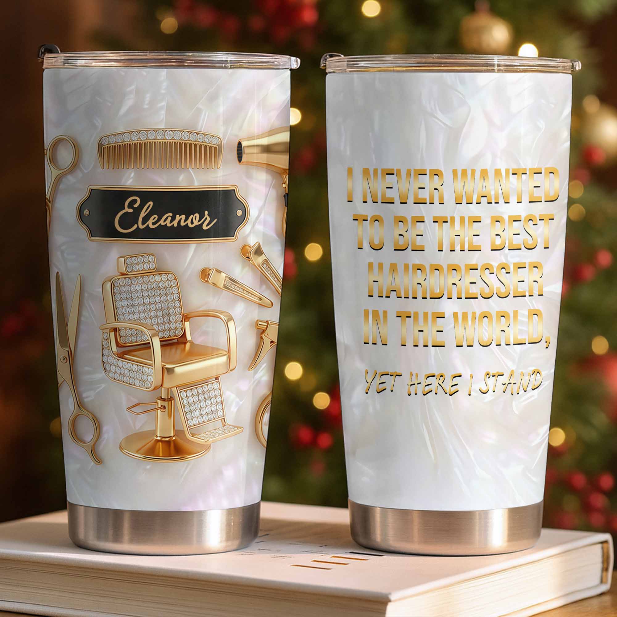 Personalized 20oz Tumbler Custom Hairdresser Gift Idea
